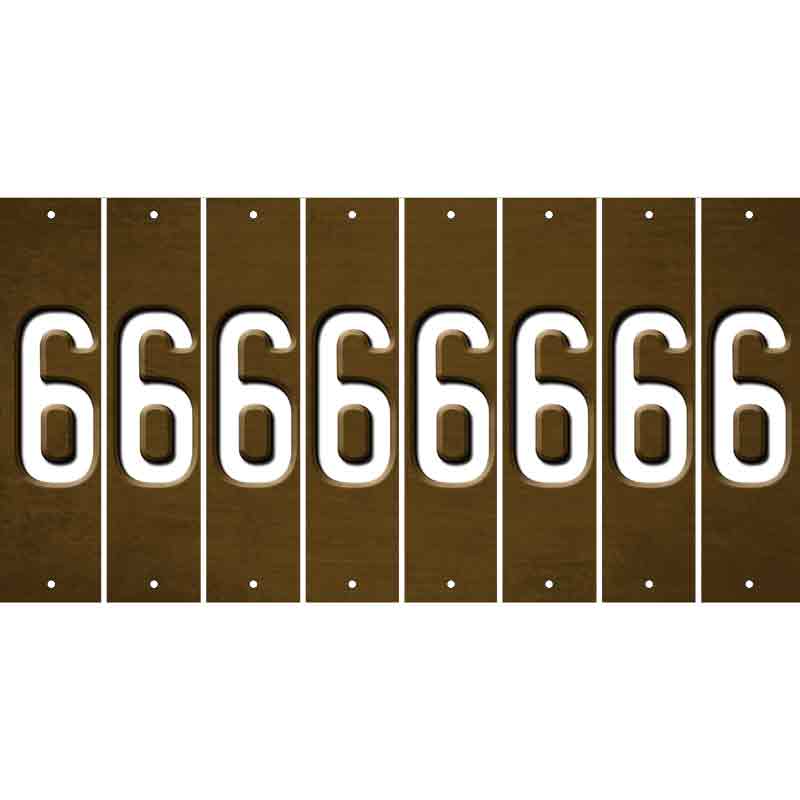 Brown Oil Rubbed Cut Fun Strips (Set of 8) 7