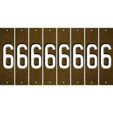 Brown Oil Rubbed Cut Fun Strips (Set of 8) 7