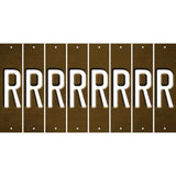 Brown Oil Rubbed Cut Fun Strips (Set of 8) S