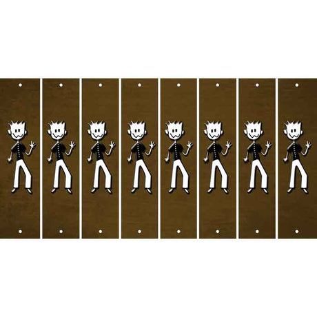 Brown Oil Rubbed Cut Fun Strips (Set of 8) DAD