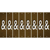 Brown Oil Rubbed Cut Fun Strips (Set of 8) HEART