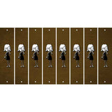 Brown Oil Rubbed Cut Fun Strips (Set of 8) MOM