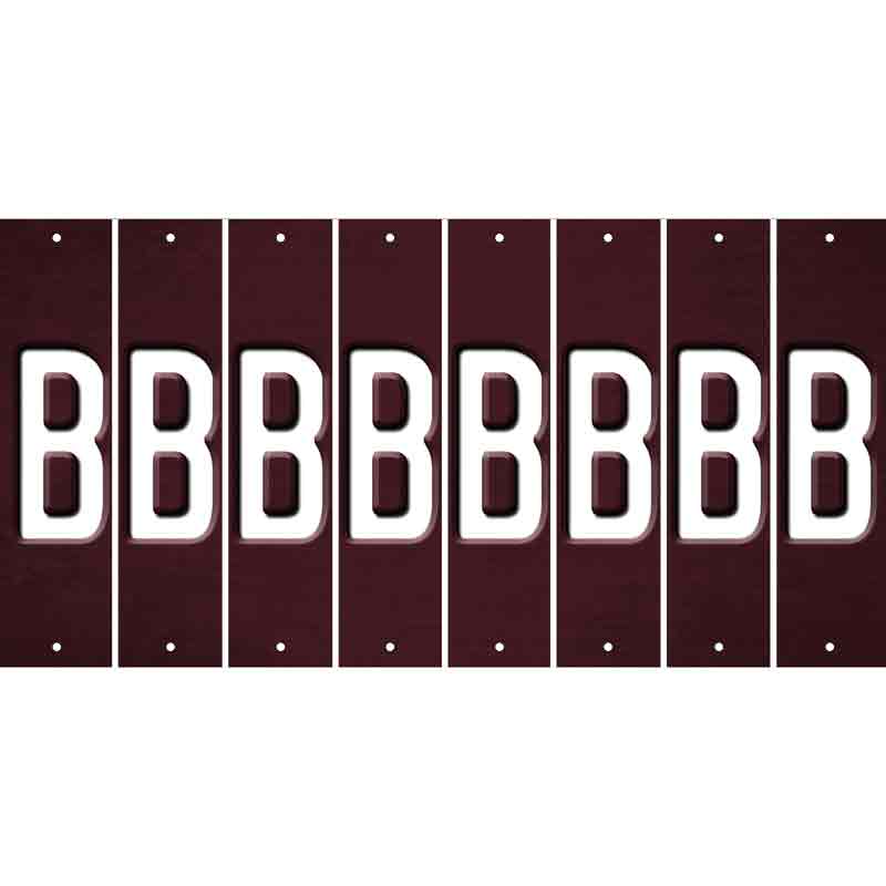 Burgundy Oil Rubbed Cut Fun Strips (Set of 8) C