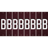 Burgundy Oil Rubbed Cut Fun Strips (Set of 8) C