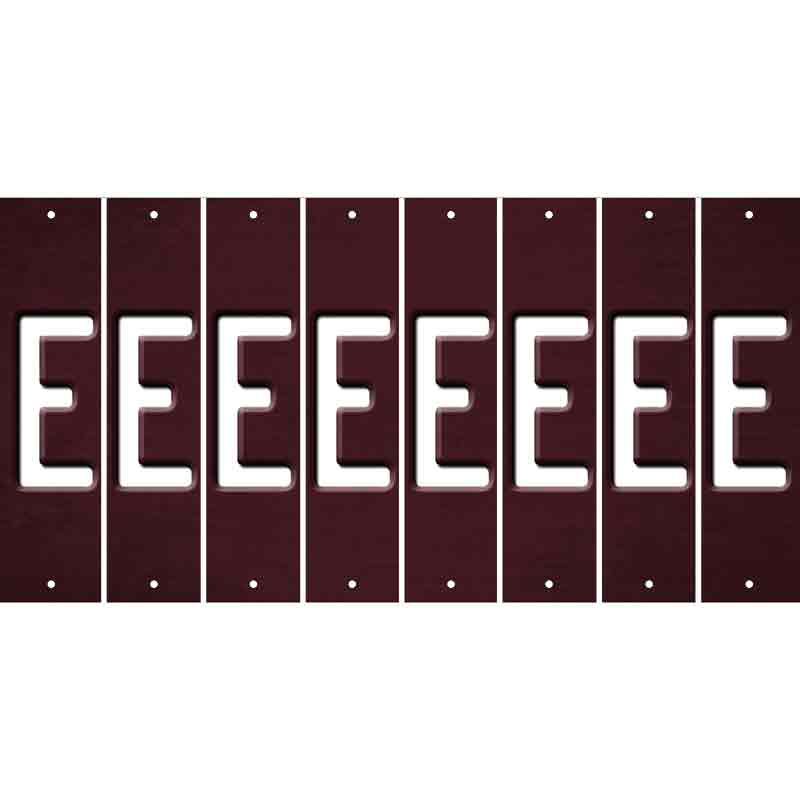 Burgundy Oil Rubbed Cut Fun Strips (Set of 8) F