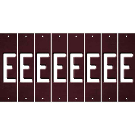 Burgundy Oil Rubbed Cut Fun Strips (Set of 8) F