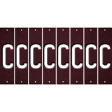 Burgundy Oil Rubbed Cut Fun Strips (Set of 8) D