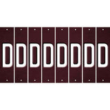 Burgundy Oil Rubbed Cut Fun Strips (Set of 8) E