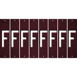 Burgundy Oil Rubbed Cut Fun Strips (Set of 8) G