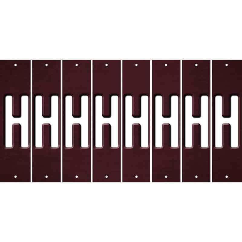 Burgundy Oil Rubbed Cut Fun Strips (Set of 8) I