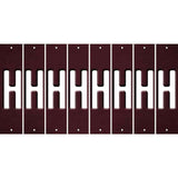 Burgundy Oil Rubbed Cut Fun Strips (Set of 8) I