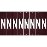 Burgundy Oil Rubbed Cut Fun Strips (Set of 8) O