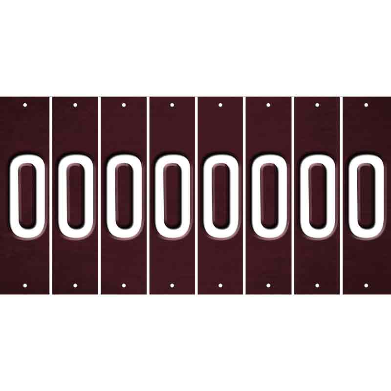 Burgundy Oil Rubbed Cut Fun Strips (Set of 8) P