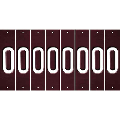 Burgundy Oil Rubbed Cut Fun Strips (Set of 8) P