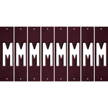 Burgundy Oil Rubbed Cut Fun Strips (Set of 8) N