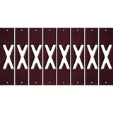 Burgundy Oil Rubbed Cut Fun Strips (Set of 8) Y