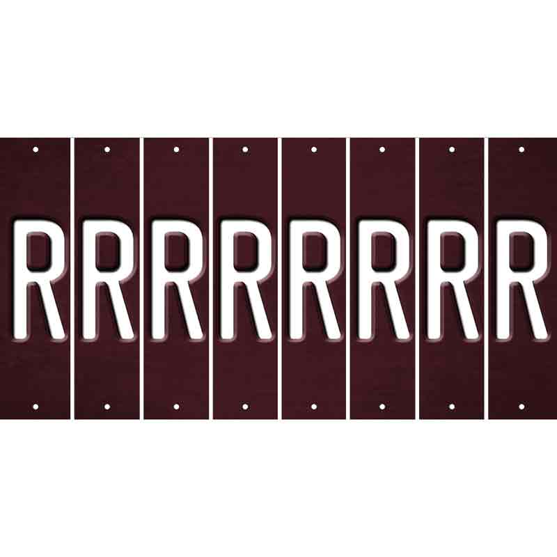 Burgundy Oil Rubbed Cut Fun Strips (Set of 8) S