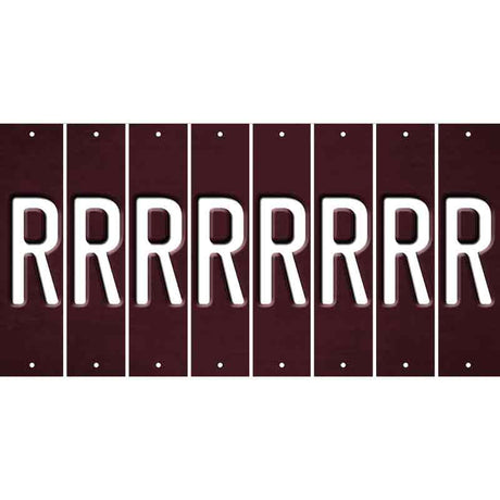 Burgundy Oil Rubbed Cut Fun Strips (Set of 8) S