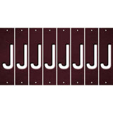 Burgundy Oil Rubbed Cut Fun Strips (Set of 8) K