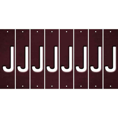 Burgundy Oil Rubbed Cut Fun Strips (Set of 8) K