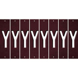 Burgundy Oil Rubbed Cut Fun Strips (Set of 8) Z