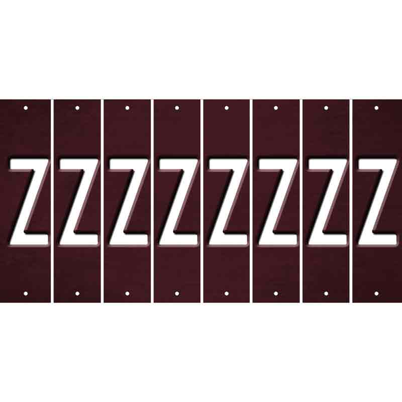 Burgundy Oil Rubbed Cut Fun Strips (Set of 8) 0