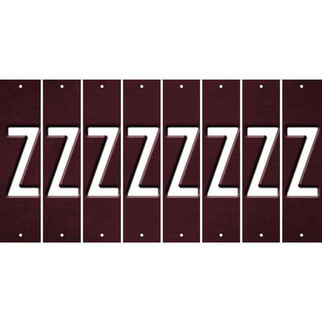 Burgundy Oil Rubbed Cut Fun Strips (Set of 8) 0