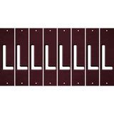 Burgundy Oil Rubbed Cut Fun Strips (Set of 8) M