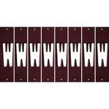 Burgundy Oil Rubbed Cut Fun Strips (Set of 8) X