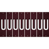 Burgundy Oil Rubbed Cut Fun Strips (Set of 8) V