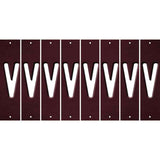 Burgundy Oil Rubbed Cut Fun Strips (Set of 8) W