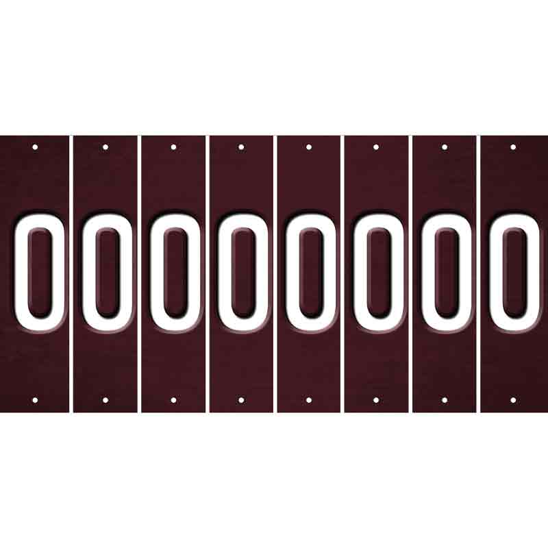 Burgundy Oil Rubbed Cut Fun Strips (Set of 8) 1