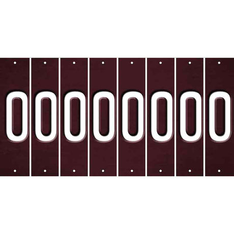 Burgundy Oil Rubbed Cut Fun Strips (Set of 8) 1