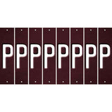 Burgundy Oil Rubbed Cut Fun Strips (Set of 8) Q