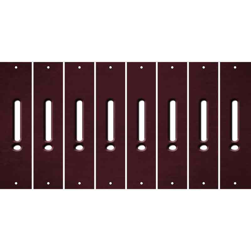 Burgundy Oil Rubbed Cut Fun Strips (Set of 8) &