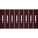 Burgundy Oil Rubbed Cut Fun Strips (Set of 8) &