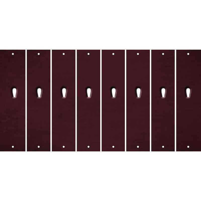 Burgundy Oil Rubbed Cut Fun Strips (Set of 8) $