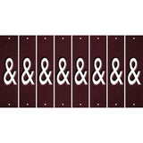 Burgundy Oil Rubbed Cut Fun Strips (Set of 8) HEART