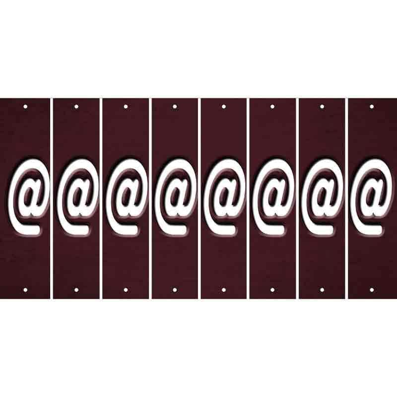 Burgundy Oil Rubbed Cut Fun Strips (Set of 8) !