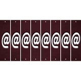 Burgundy Oil Rubbed Cut Fun Strips (Set of 8) !