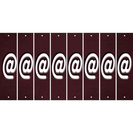 Burgundy Oil Rubbed Cut Fun Strips (Set of 8) !