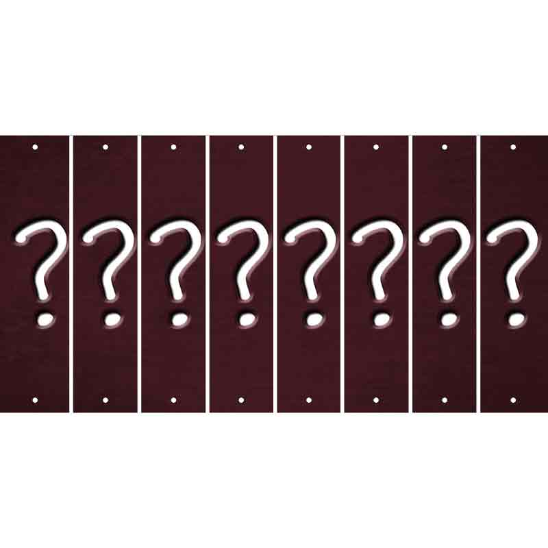 Burgundy Oil Rubbed Cut Fun Strips (Set of 8) %