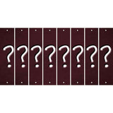 Burgundy Oil Rubbed Cut Fun Strips (Set of 8) %