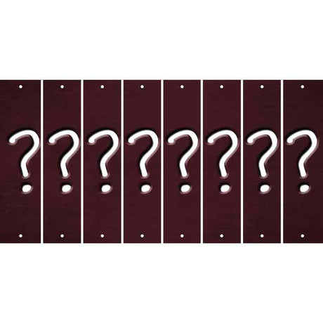 Burgundy Oil Rubbed Cut Fun Strips (Set of 8) %