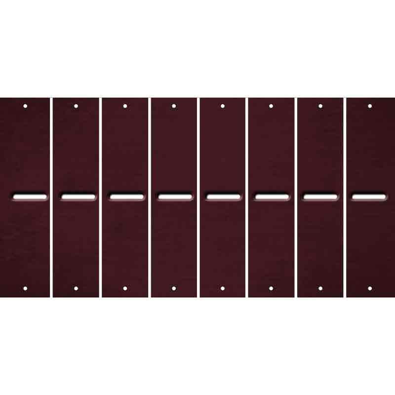 Burgundy Oil Rubbed Cut Fun Strips (Set of 8) /