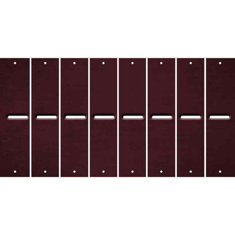 Burgundy Oil Rubbed Cut Fun Strips (Set of 8) /