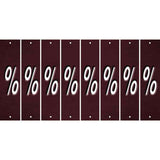Burgundy Oil Rubbed Cut Fun Strips (Set of 8) -
