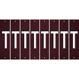 Burgundy Oil Rubbed Cut Fun Strips (Set of 8) U