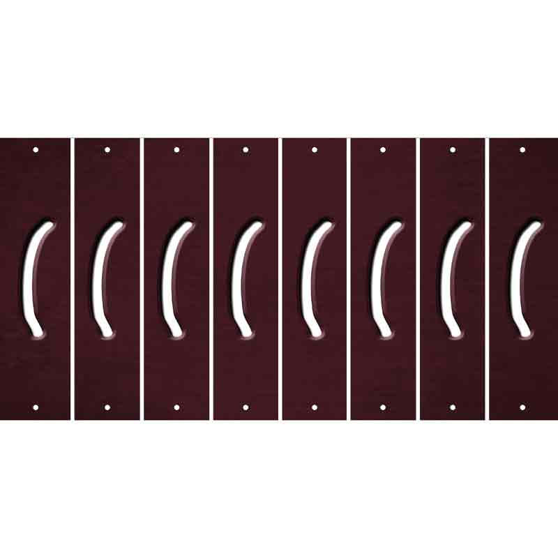 Burgundy Oil Rubbed Cut Fun Strips (Set of 8) )