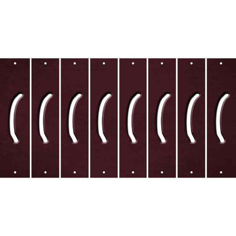 Burgundy Oil Rubbed Cut Fun Strips (Set of 8) )